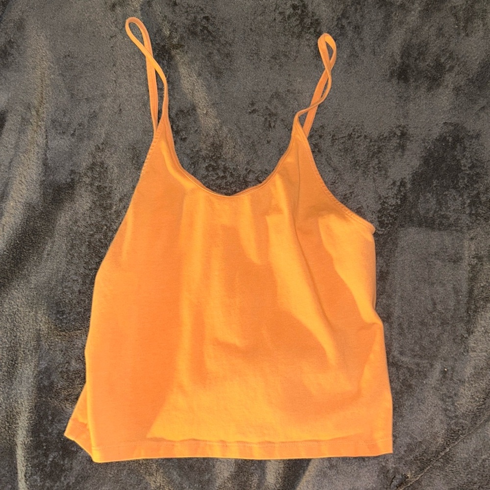 Orange American Eagle cropped spaghetti strap.